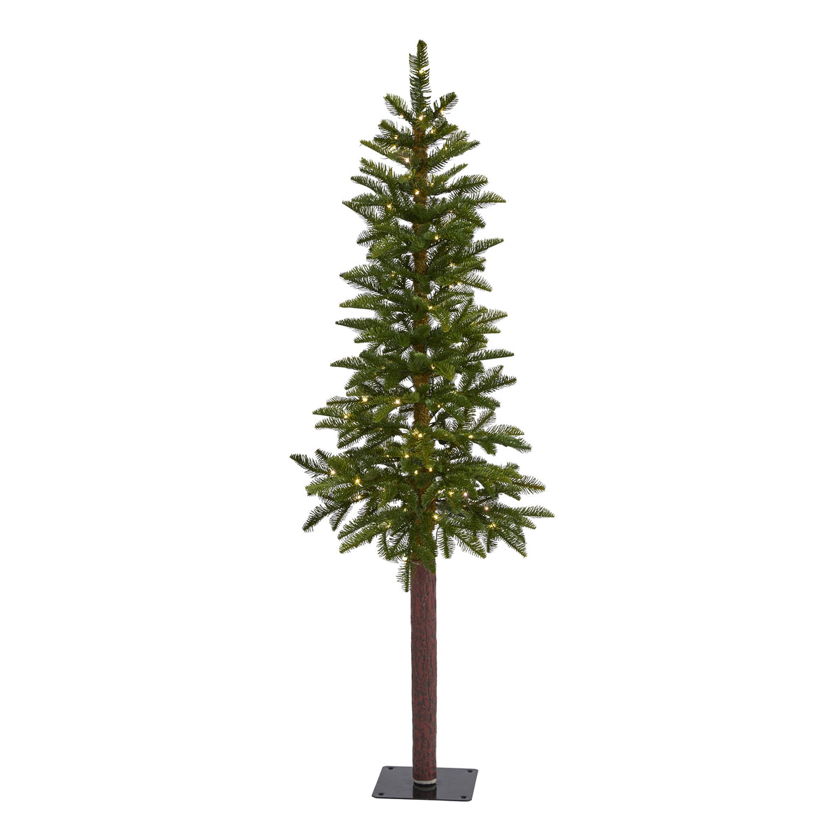 5' Alaskan Christmas Tree, 92 Tips, 100 Clear Microdot LEDs by Nearly Natural