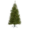 6' Springfield Christmas Tree w/300 Lights and 596 Tips by Nearly Natural