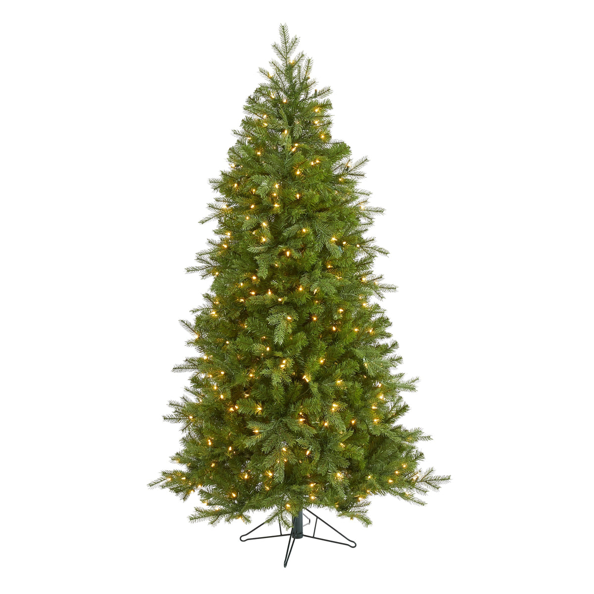 6' Vienna Fir Xmas Tree w/400 Clear Lights and 843 Tips by Nearly Natural