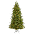 7' Vienna Fir Xmas Tree w/450 Clear Lights and 1153 Tips by Nearly Natural
