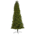 9' Slim Virginia Spruce Xmas w/750 (MF/IC) LEDs & 1654 Tips by Nearly Natural