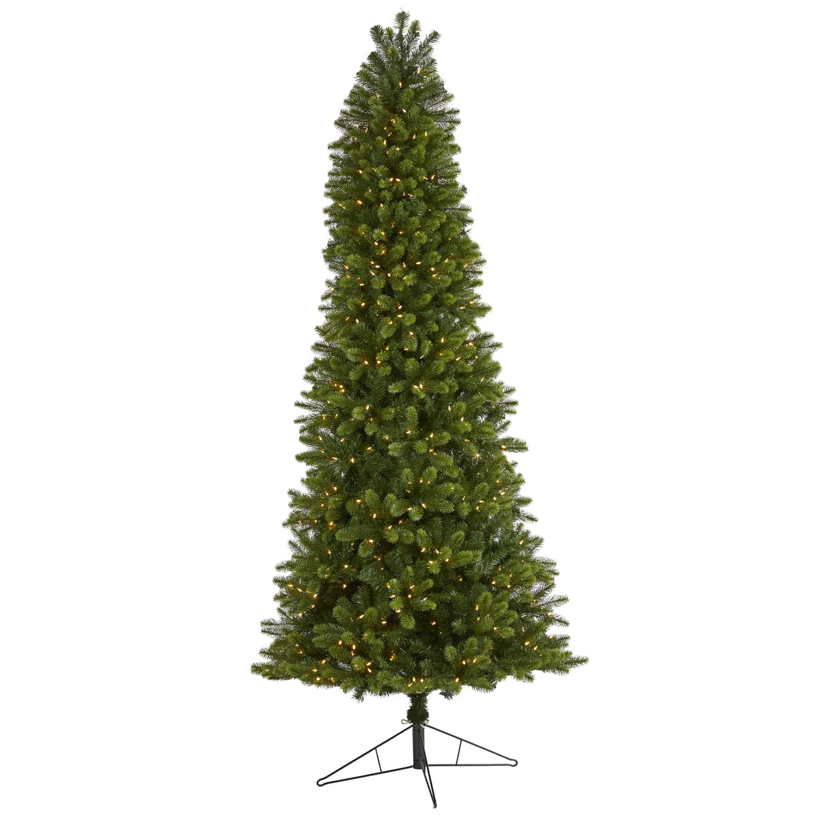 9' Slim Virginia Spruce Xmas w/750 (MF/IC) LEDs & 1654 Tips by Nearly Natural
