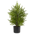 2' Norfolk Island Pine "Natural Look" Tree in Planter by Nearly Natural