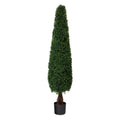 5' Boxwood Topiary Tree UV Resistant (Indoor/Outdoor) by Nearly Natural