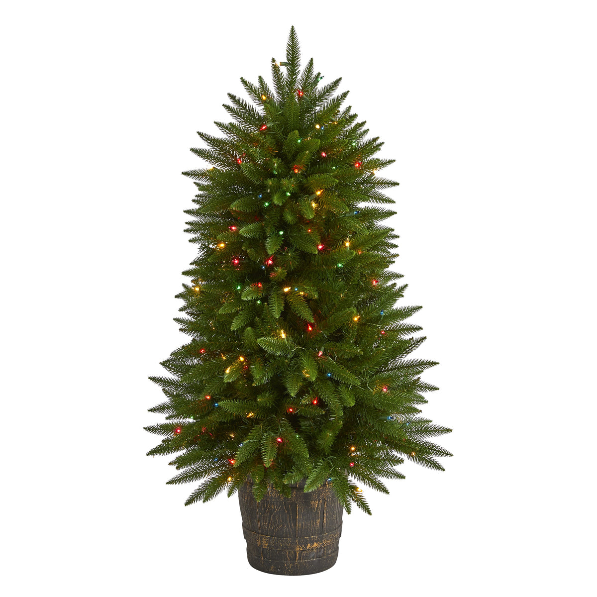 5' Sierra Fir Xmas Tree w/200 MC Lights and 428 Tips by Nearly Natural