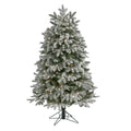 5' Flk Colorado Fir Xmas Tree Is/Cn 300 MD/MF LEDs & 511 T by Nearly Natural