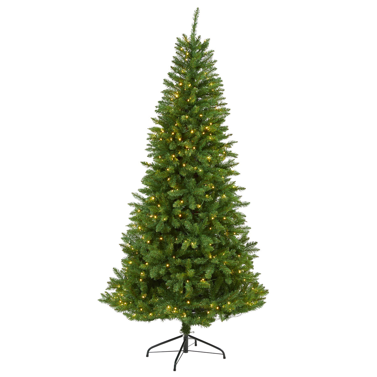 6.5' Green Valley Fir Christmas Tree w/350 Clear LED Lights by Nearly Natural
