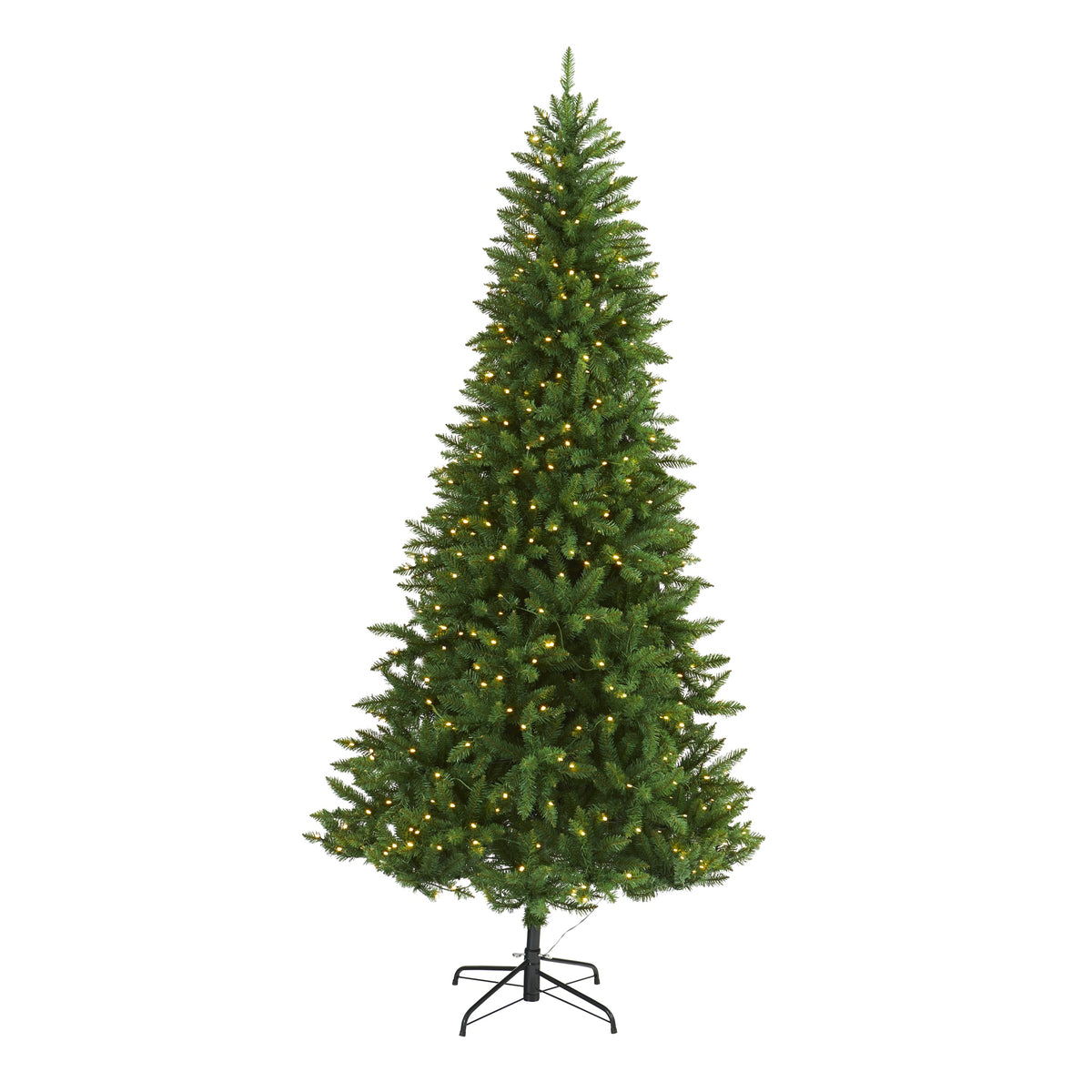 7.5' Green Valley Fir Christmas Tree w/500 Clear LED Lights by Nearly Natural