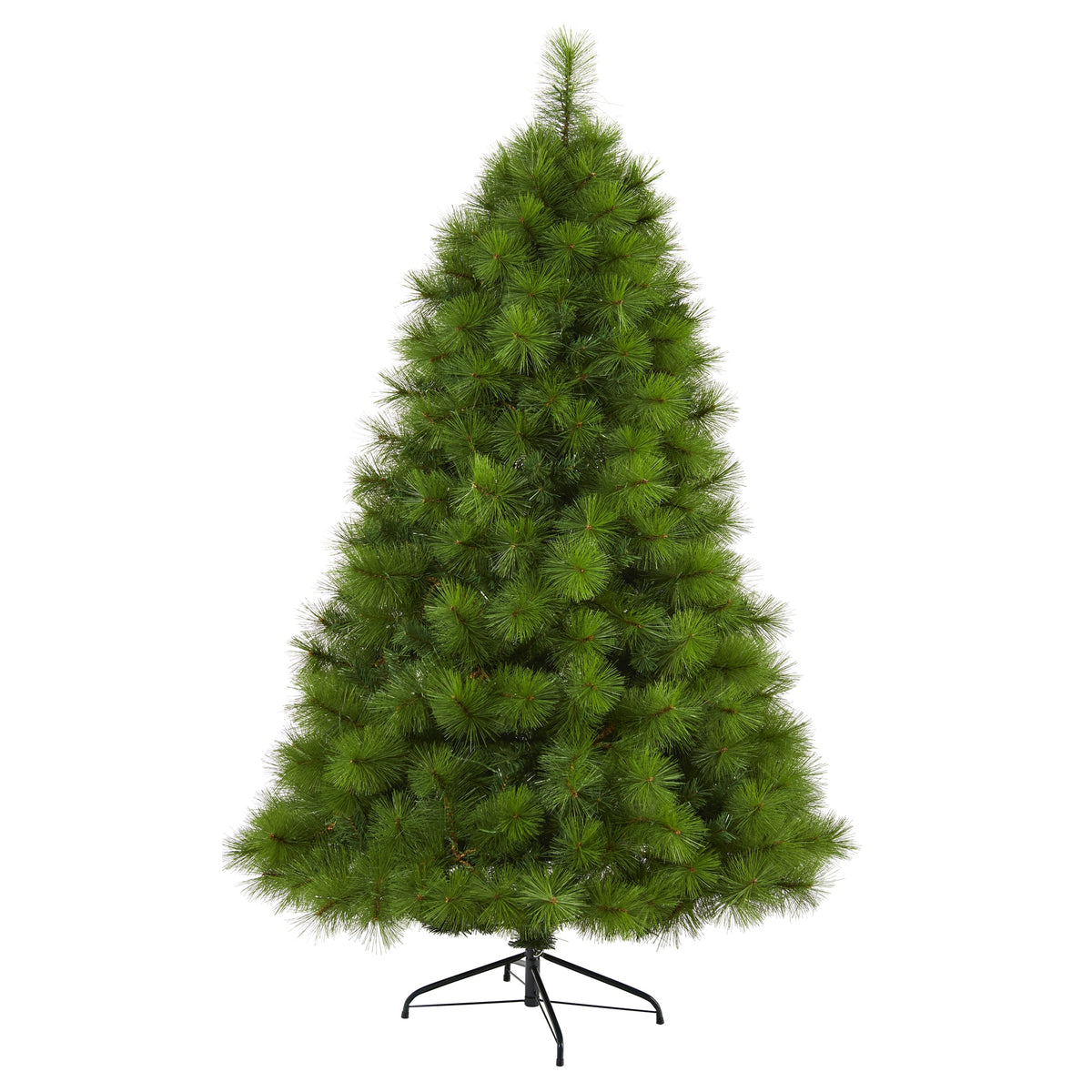 6' Green Scotch Pine Christmas Tree w/300 Clear LED Lights by Nearly Natural