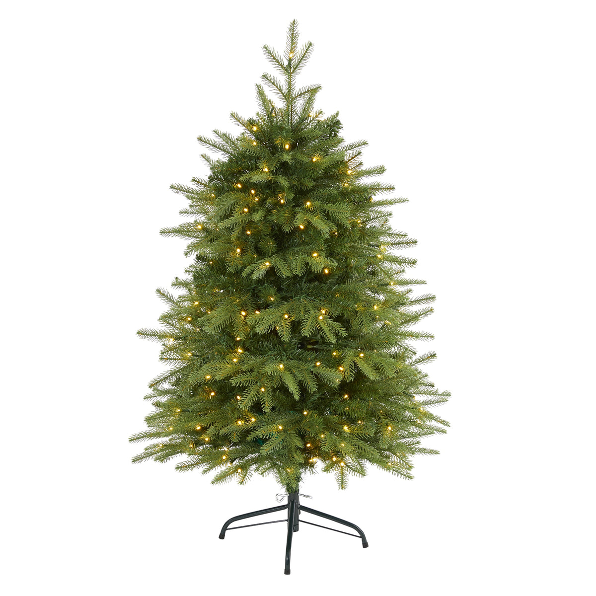 4' Vancouver Fir Christmas Tree with 250 LED and 814 Tips by Nearly Natural