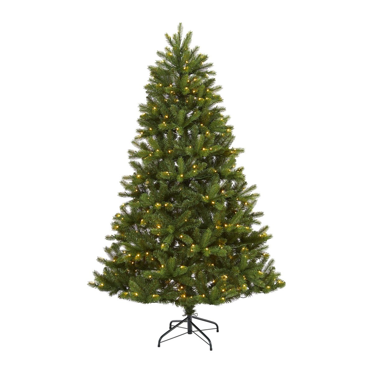6' New Haven Spruce Christmas Tree with 350 LED Lights by Nearly Natural