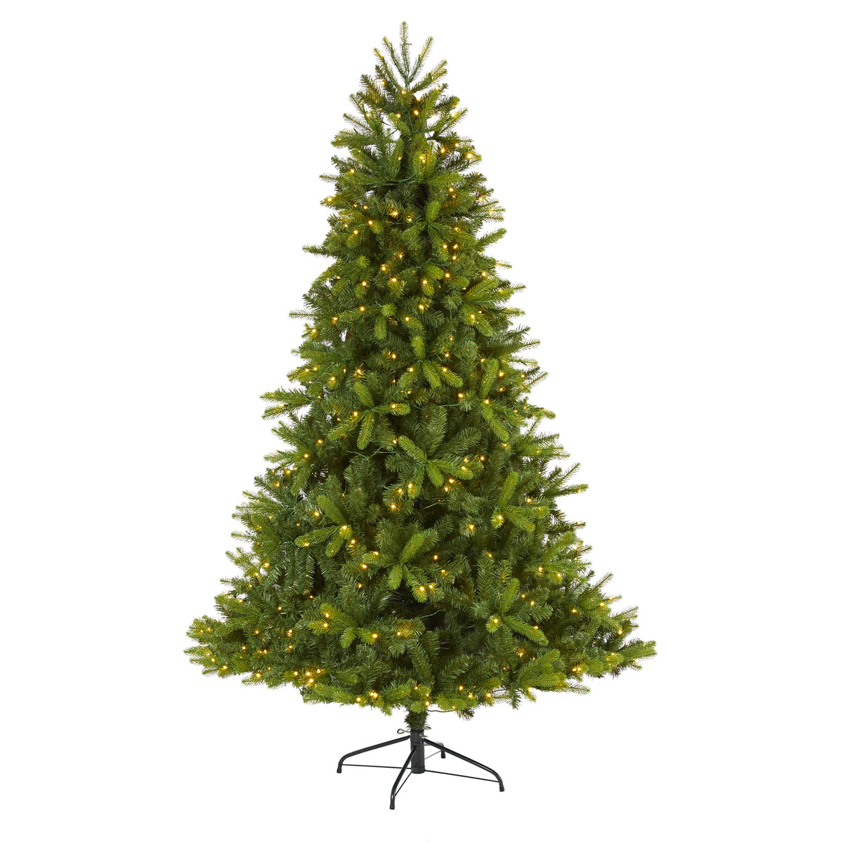 7' New Haven Spruce Christmas Tree with 350 LED Lights by Nearly Natural