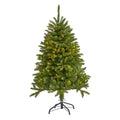 4' Sierra Spruce Christmas Tree with 150 Clear LED Lights by Nearly Natural