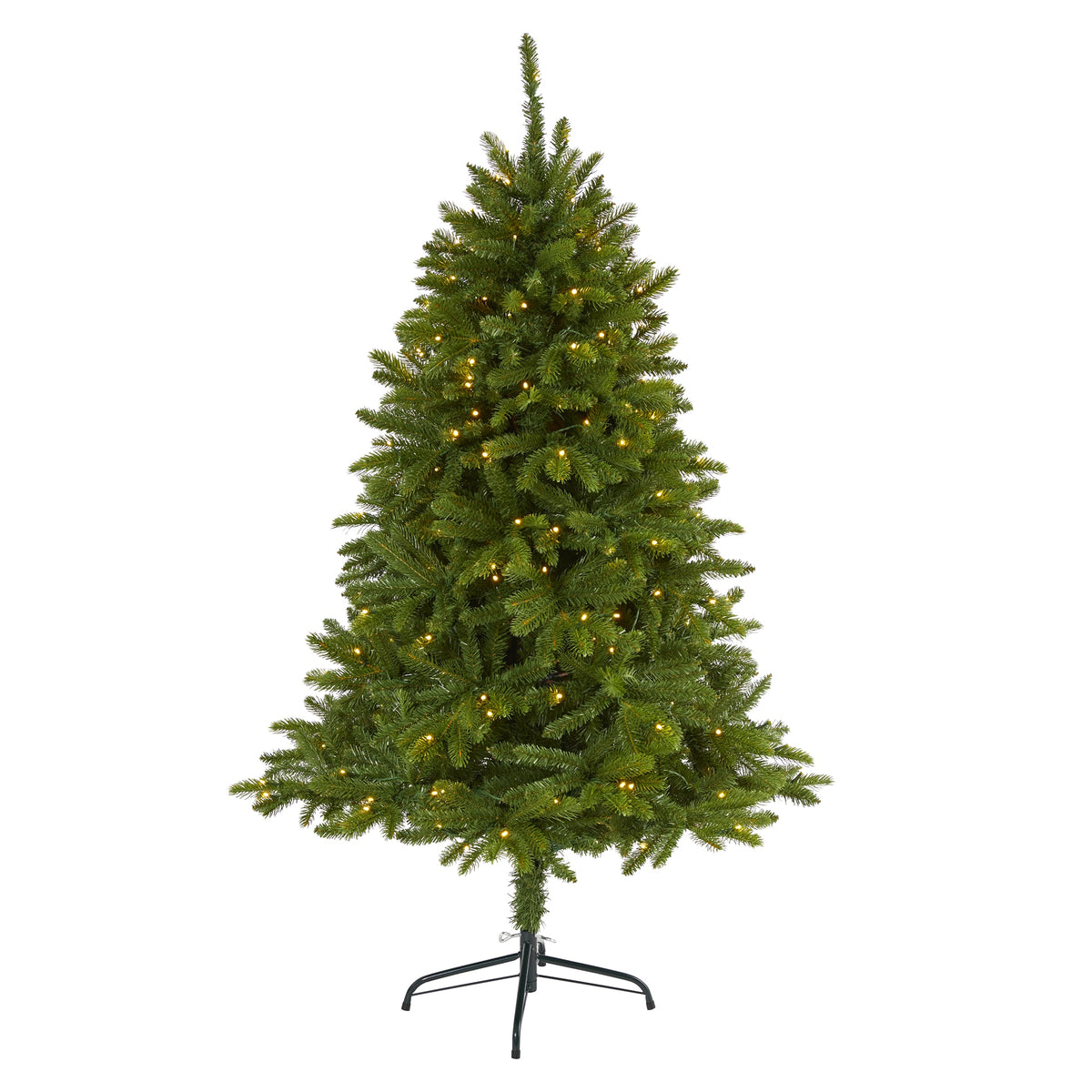 5' Sierra Spruce Christmas Tree with 200 Clear LED Lights by Nearly Natural