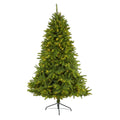 6' Sierra Spruce Christmas Tree with 300 Clear LED Lights by Nearly Natural