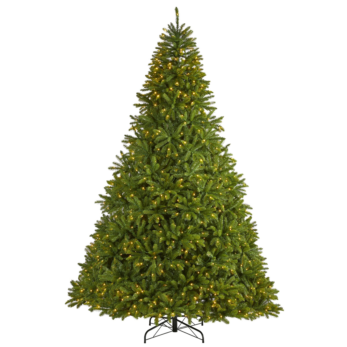 9' Sierra Spruce Christmas Tree with 1000 Clear LED Lights by Nearly Natural