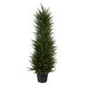 2.5' Cypress Artificial Tree UV Resistant (Indoor/Outdoor) by Nearly Natural