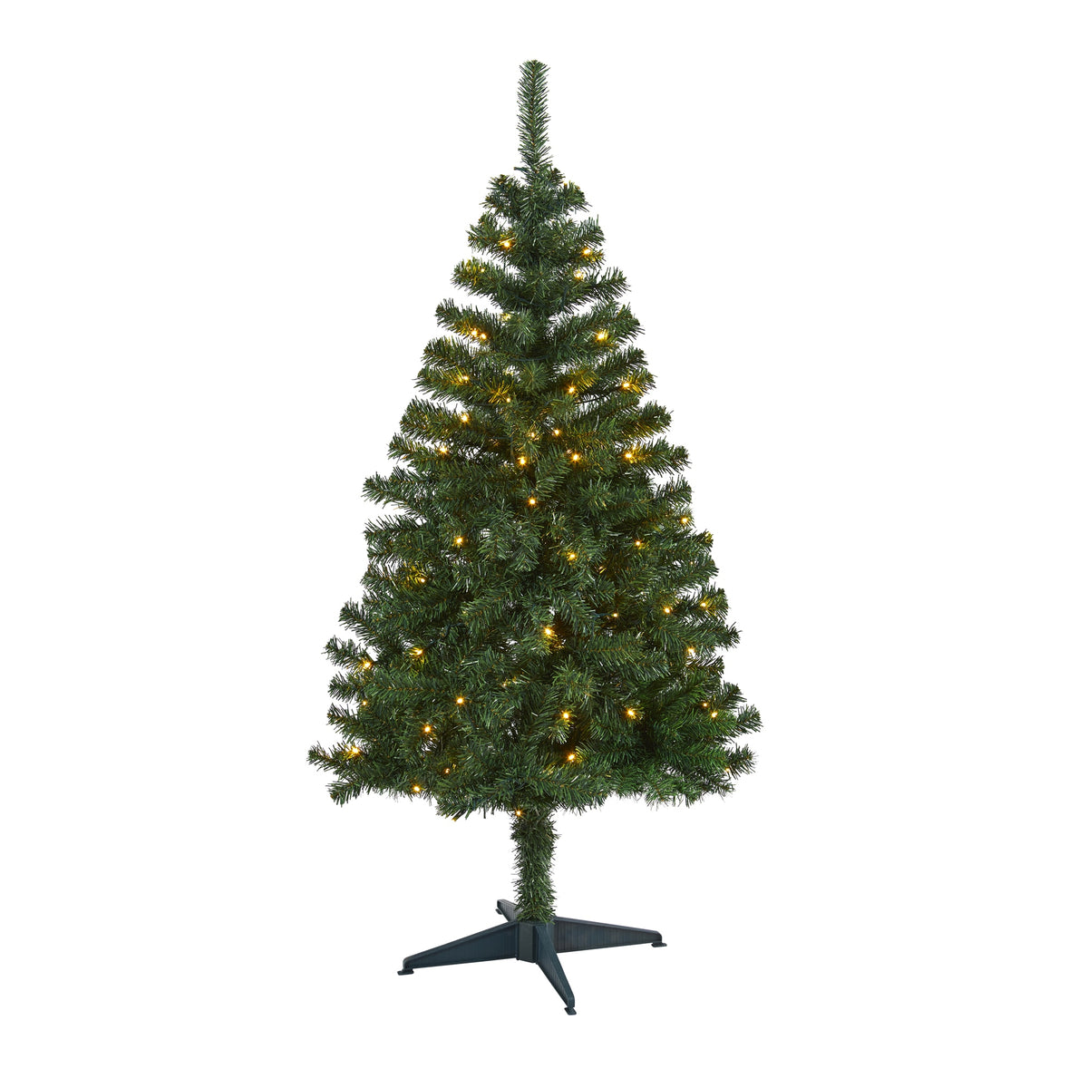 4' Northern Tip Christmas Tree w/150 LED Lights w/250 Tips by Nearly Natural