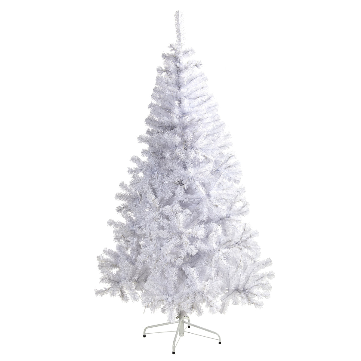 6' White Artificial Christmas tree with 680 tips by Nearly Natural