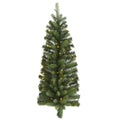 3' Flat Back Wall Hanging Christmas Tree with 35 Clear LEDs by Nearly Natural
