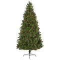 7.5' Rocky Mountain Christmas Tree w/Cones 400 LED 880 Tips by Nearly Natural