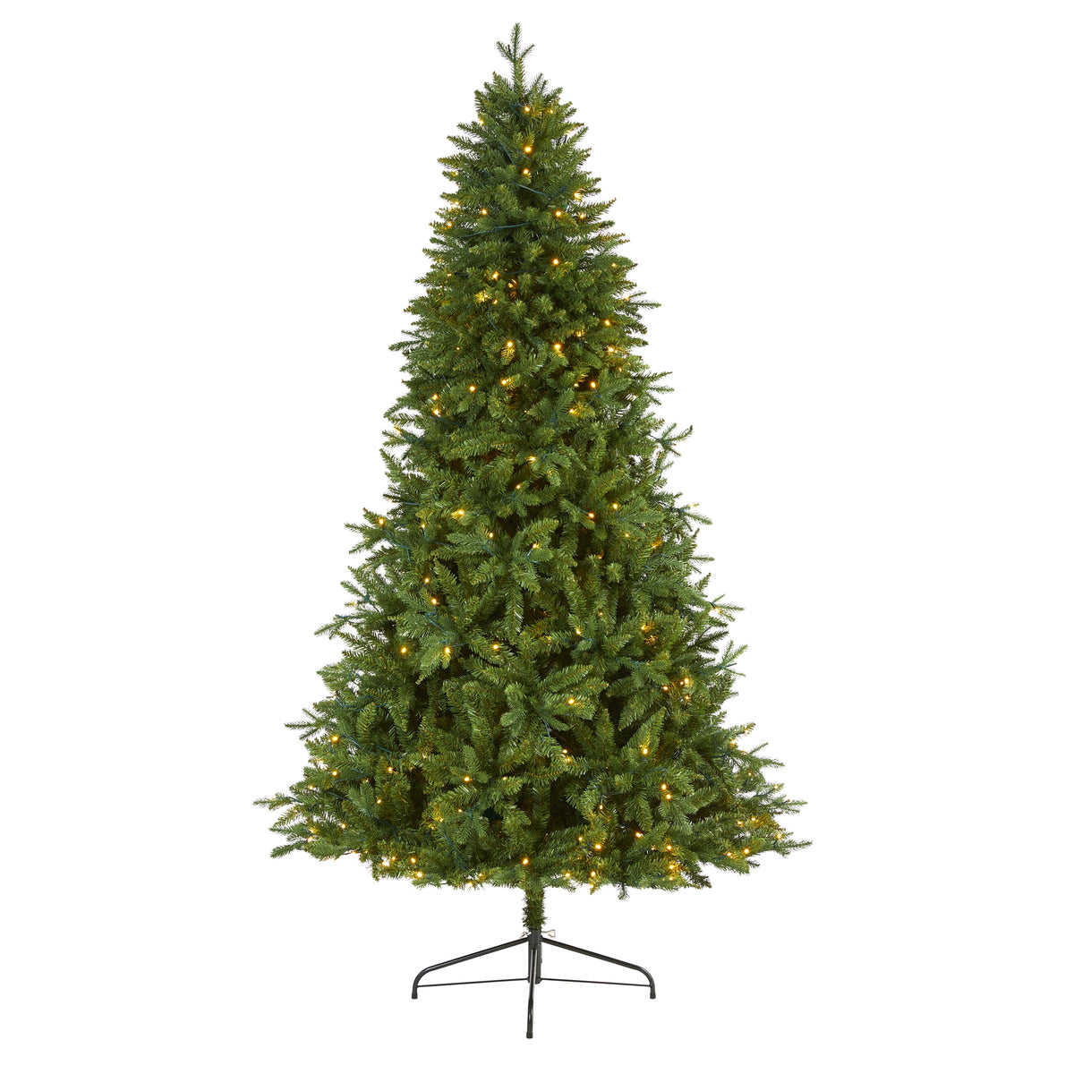 7' New Hampshire Fir Christmas Tree w/450 LED 1682 Tips by Nearly Natural