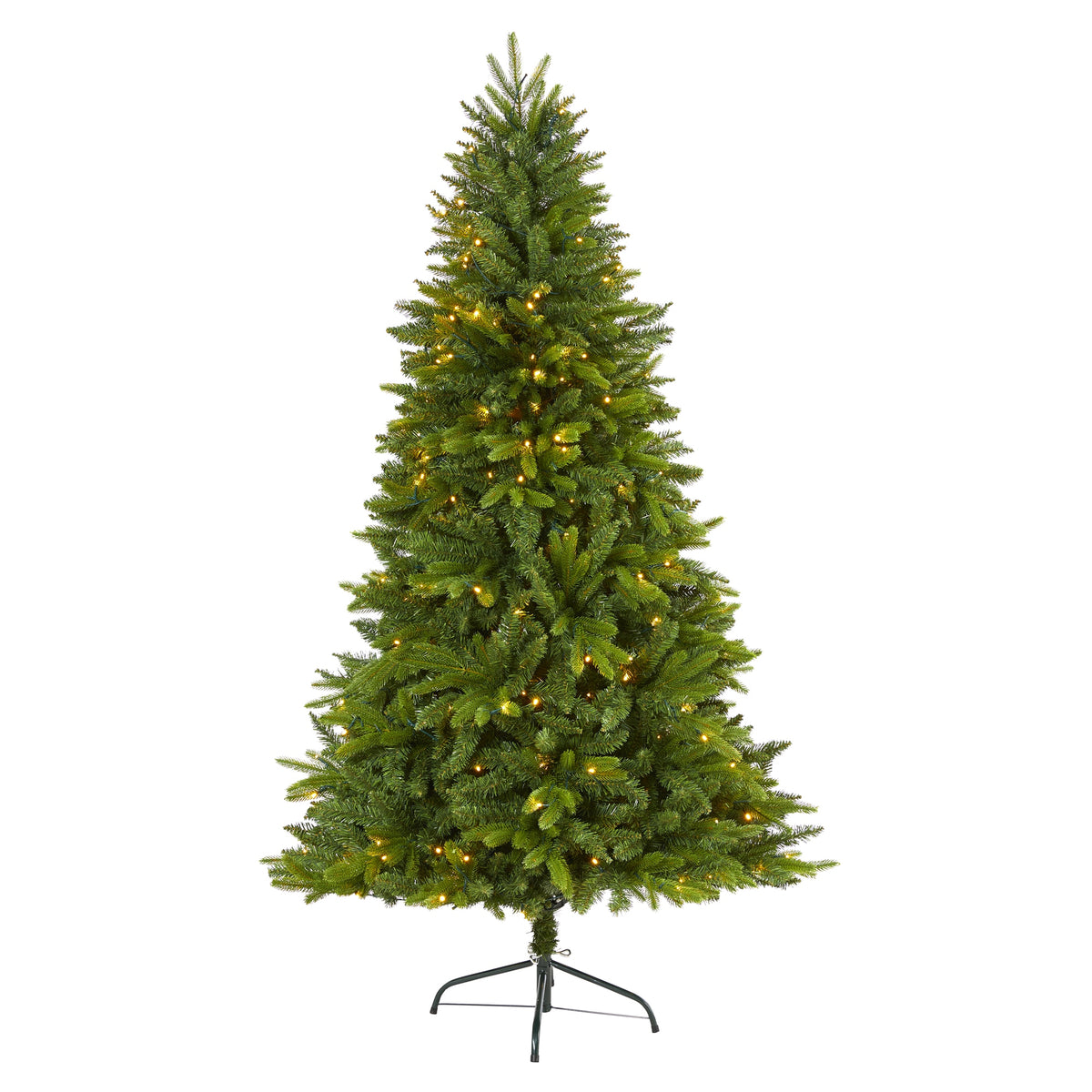 6' Sun Valley Fir Christmas Tree w/300 Clear LED 2180 Tips by Nearly Natural