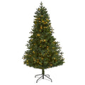 6' Vermont Fir Christmas Tree with 250 Clear LED Lights by Nearly Natural