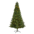 8' Vermont Fir Christmas Tree with 450 Clear LED Lights by Nearly Natural