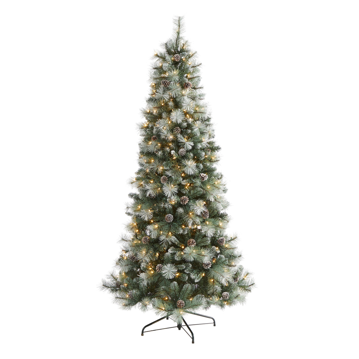 7' Frosted Tip British Columbia Mountain Pine Tree by Nearly Natural