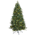 6' Grand Teton Flat Back Xmas Tree w/180 LEDs and 727 Tips by Nearly Natural