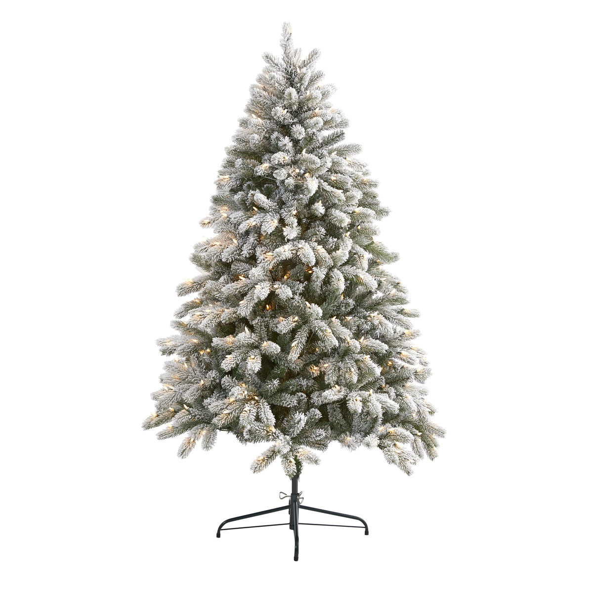 6' Flckd South Carolina Xmas Tree w/450 Lights & 925 Tips by Nearly Natural