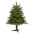 3' South Carolina Spruce Christmas Tree with 100 Lights and 458 Tips by Nearly Natural