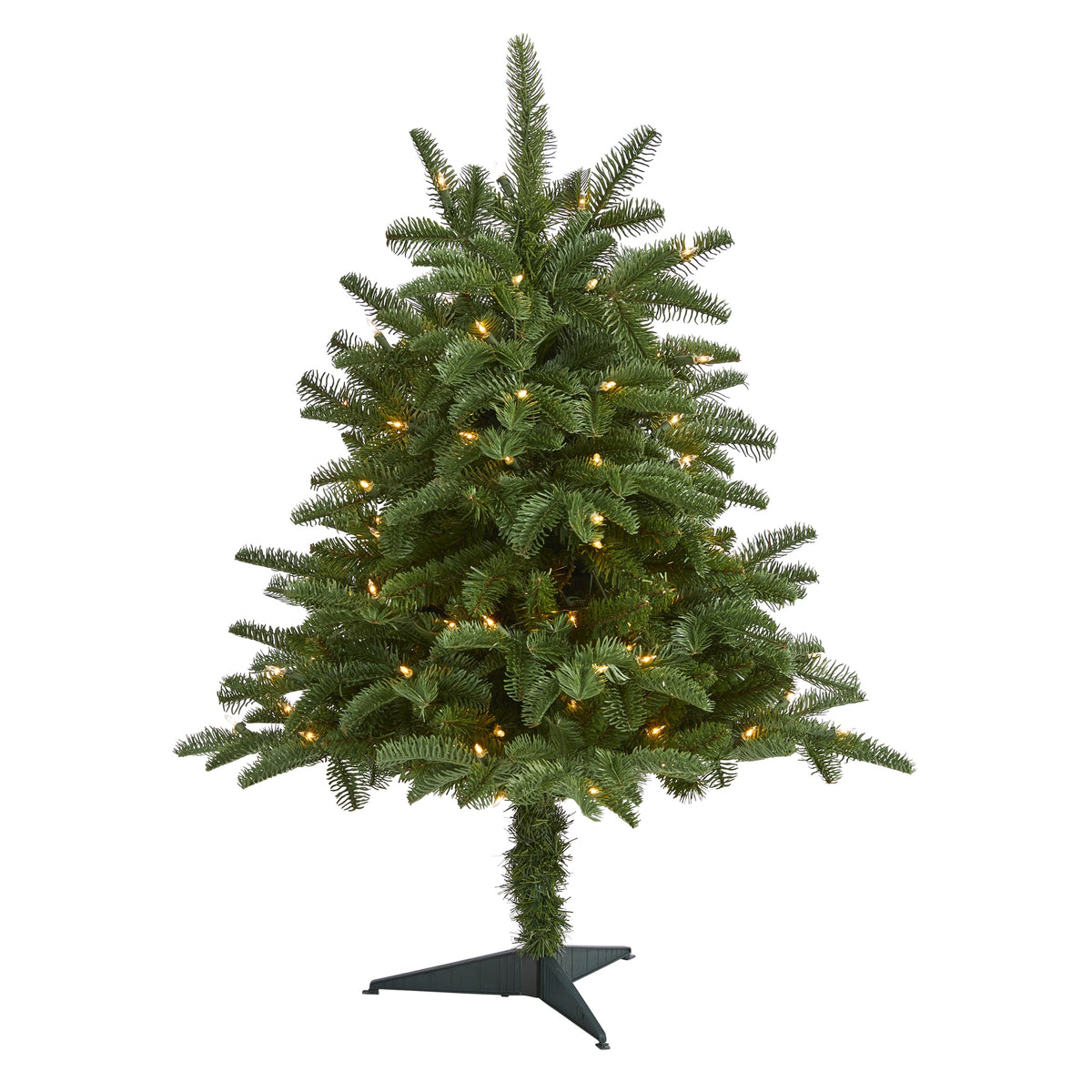 3' South Carolina Spruce Christmas Tree with 100 Lights and 458 Tips by Nearly Natural