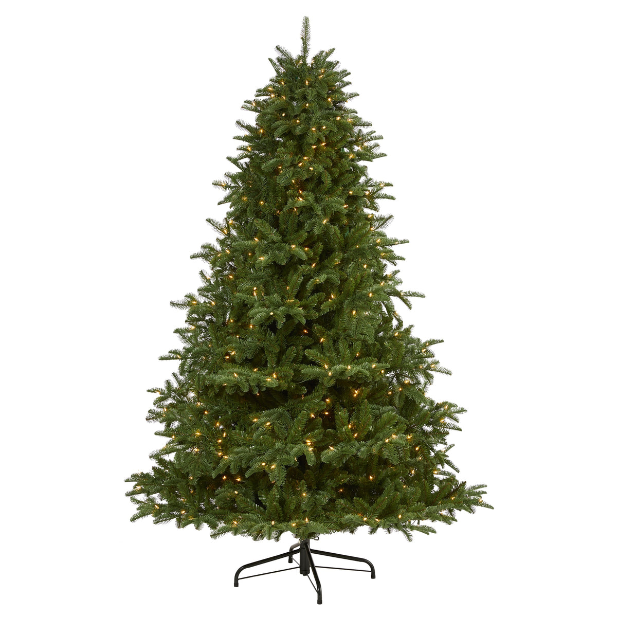7' South Carolina Spruce Xmas Tree w/500 Lights and 2644 Tps by Nearly Natural