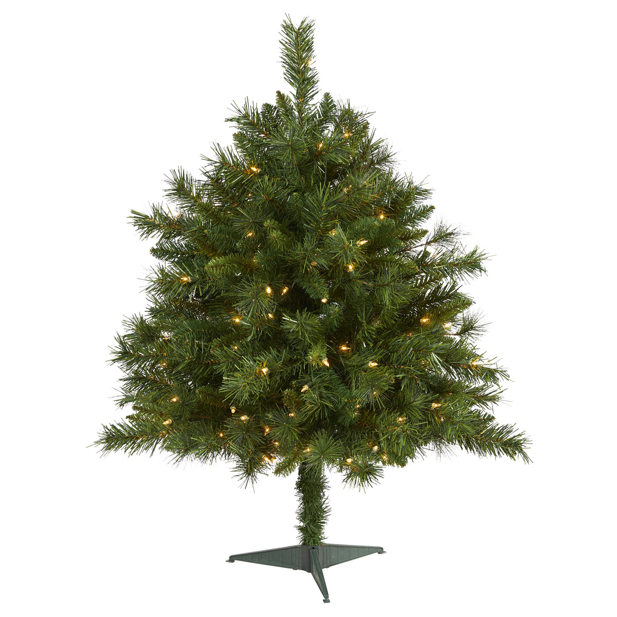3' Wyoming Pine Christmas Tree w/150 Lights & 270 Tips by Nearly Natural