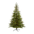 7' North Carolina Spruce Christmas Tree w/931 Tips by Nearly Natural