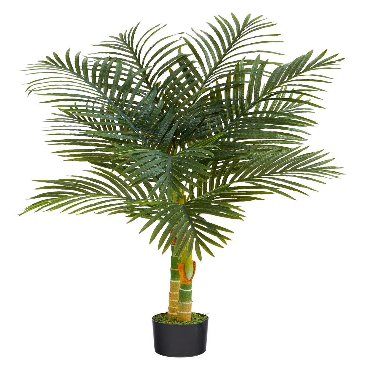 4' Golden Cane Artificial Palm Tree by Nearly Natural