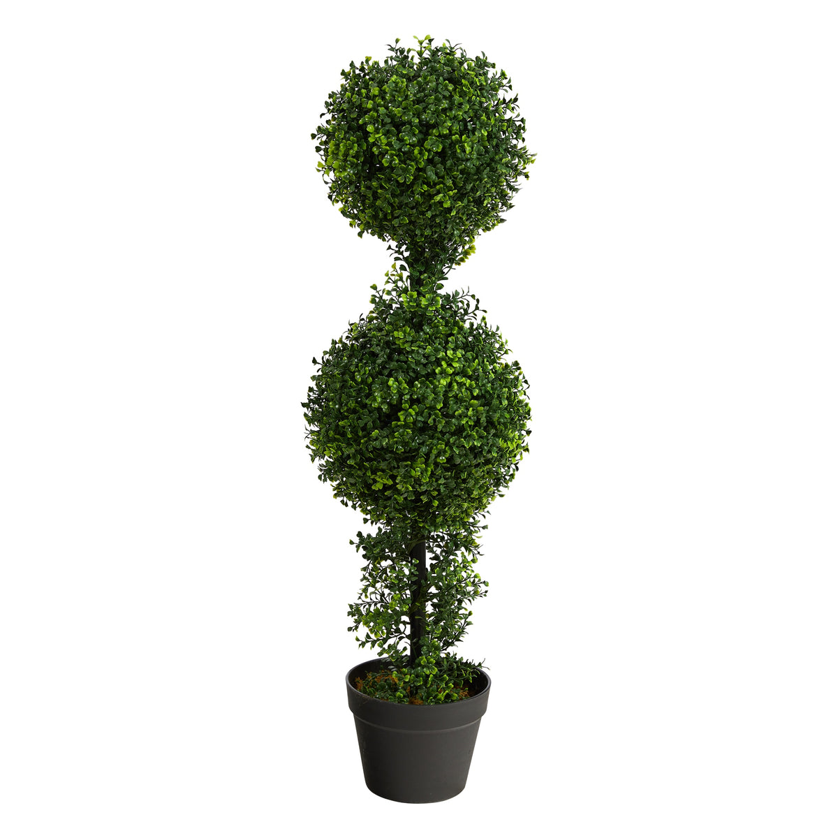 34" Boxwood Double Ball Topiary Artificial Tree by Nearly Natural