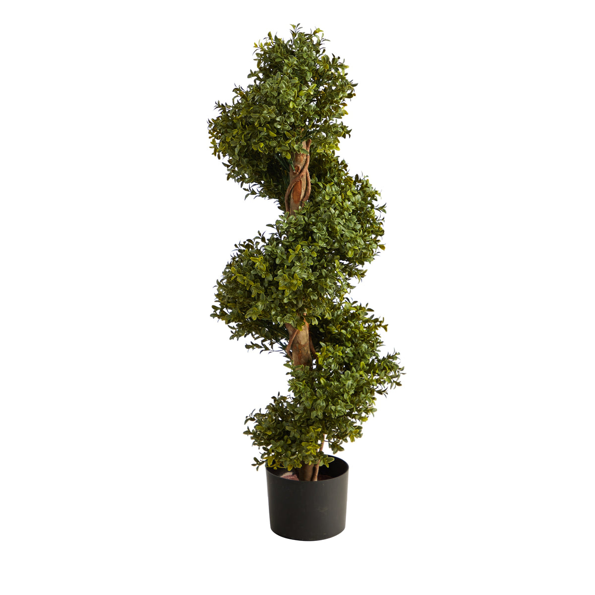 33" Boxwood Topiary Spiral Artificial Tree (Indoor/Outdoor) by Nearly Natural