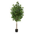 64" Ficus Artificial Tree UV Resistant (Indoor/Outdoor) by Nearly Natural
