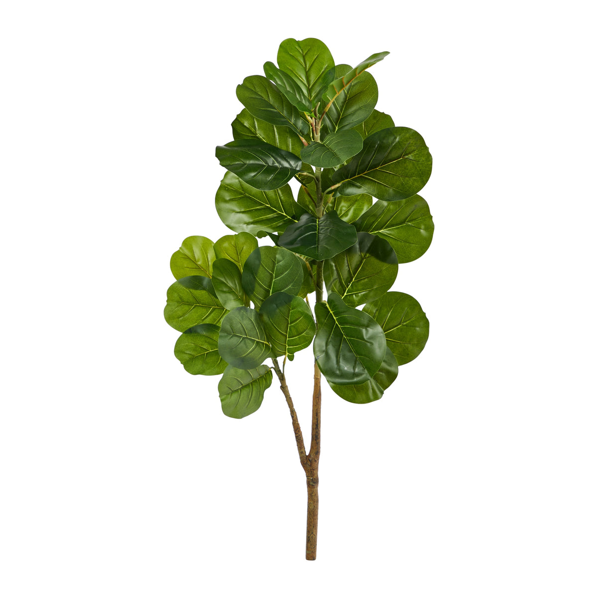 3.5' Fiddle Leaf Fig Artificial Tree  (No Pot) by Nearly Natural