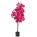 4' Bougainvillea Artificial Tree by Nearly Natural in Pink