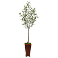 69" Olive Artificial Tree in Decorative Planter by Nearly Natural