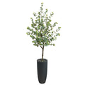 5' Eucalyptus Artificial Tree in Gray Planter by Nearly Natural