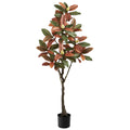 5' Fall Magnolia Artificial Tree by Nearly Natural