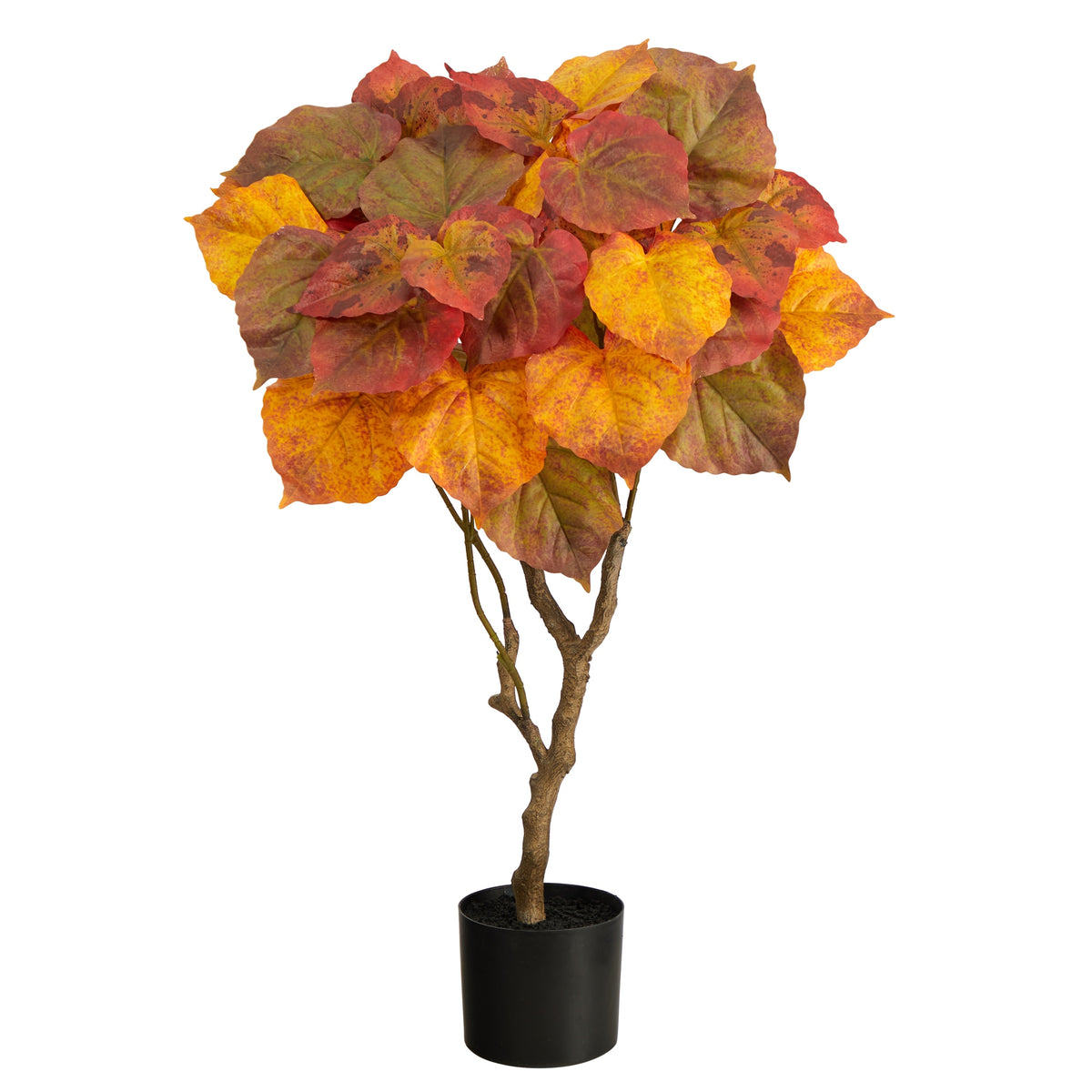 3' Autumn Umbrella Ficus Fall Tree by Nearly Natural