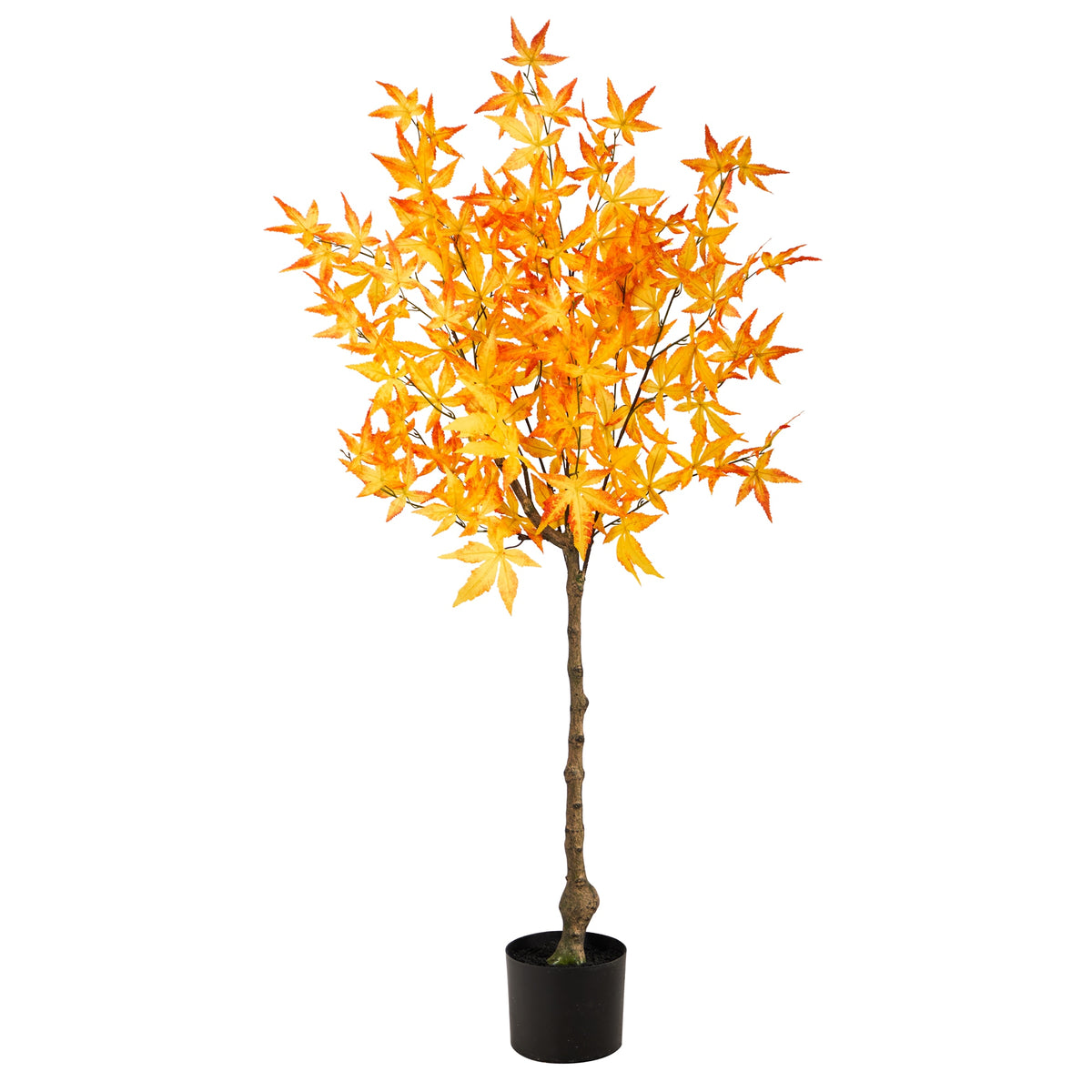 4' Autumn Maple Artificial Tree by Nearly Natural in Yellow