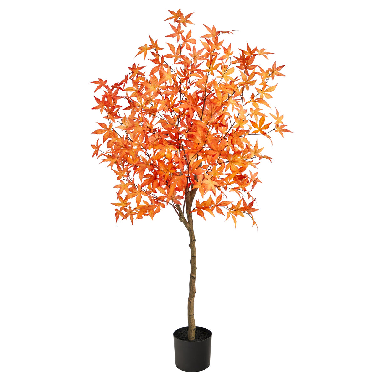 5' Autumn Maple Artificial Tree by Nearly Natural in Orange