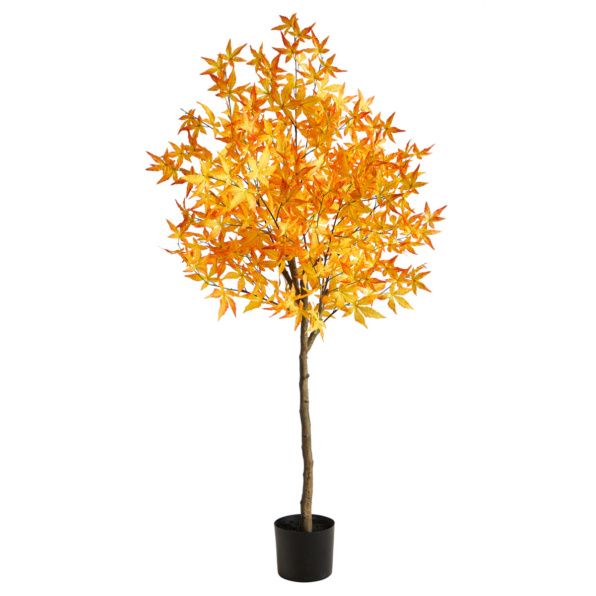 5' Autumn Maple Artificial Tree by Nearly Natural in Yellow